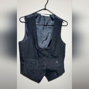 Size 10 Tommy Hilfiger Black Sleeveless Fitted Vest